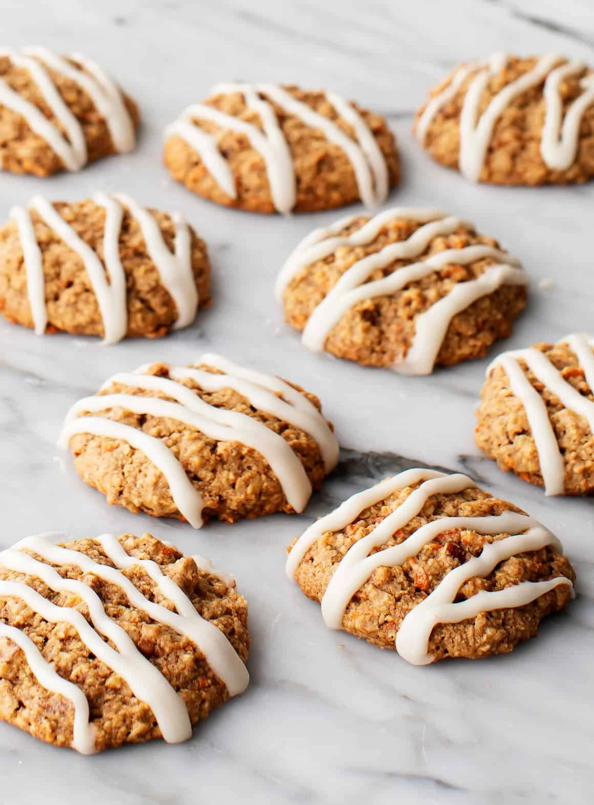 Delicious homemade carrot cake cookies with cream cheese frosting