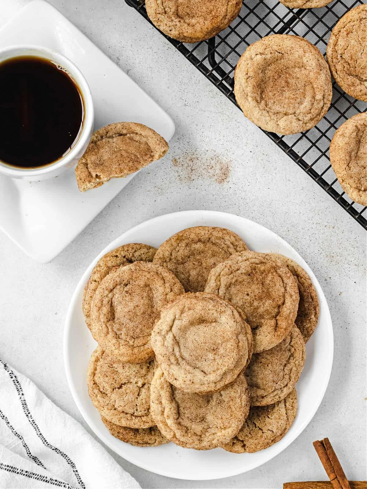 Deliciously spiced Chai Cookies on a decorative plate