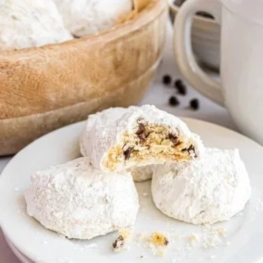 Chocolate Chip Snowball Cookies
