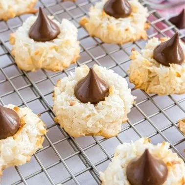 Delicious Coconut Blossom Cookies on a plate