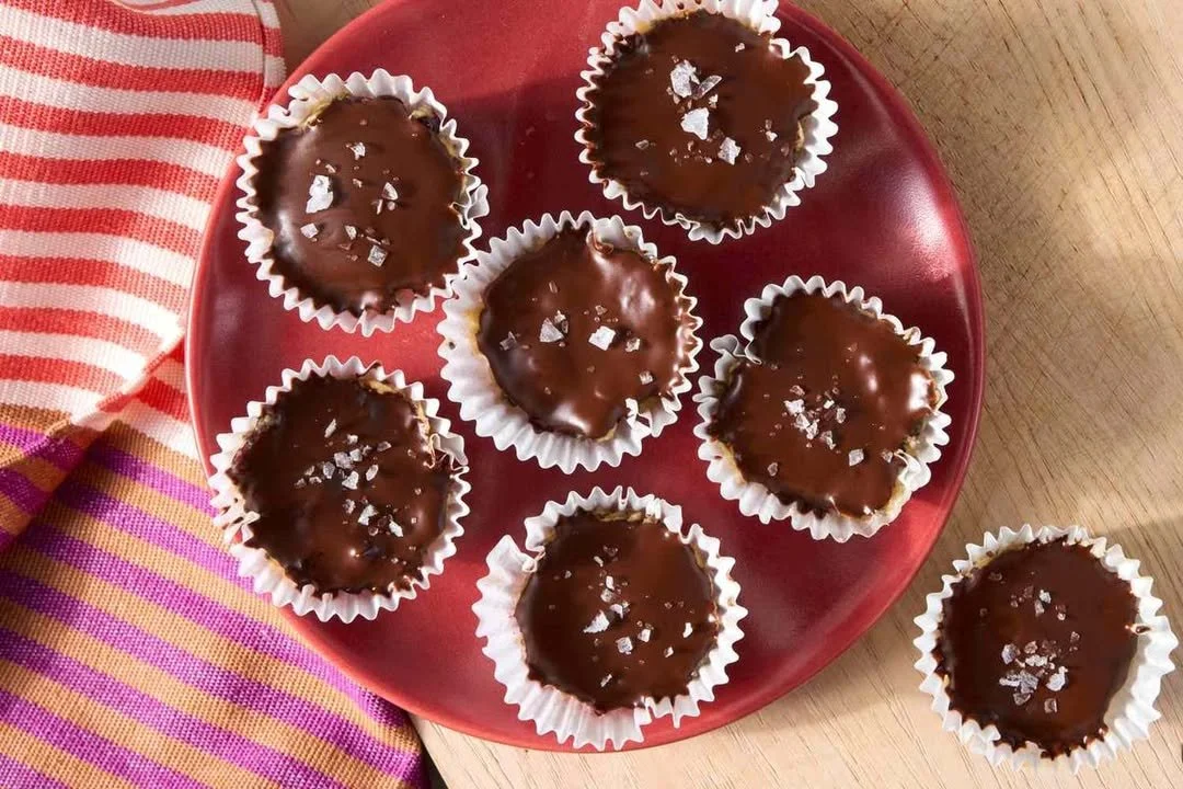 Healthy homemade Cranberry-Cashew Energy Cups in a white bowl.