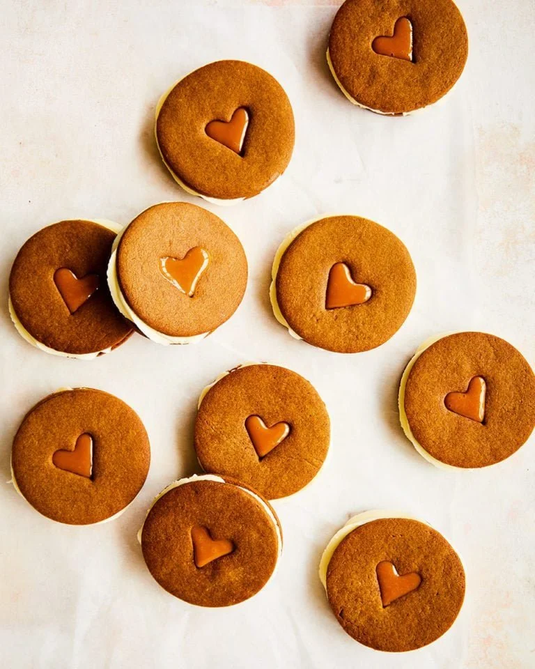 Ginger Toffee Dodgers cookies with a blend of toffee and ginger flavors