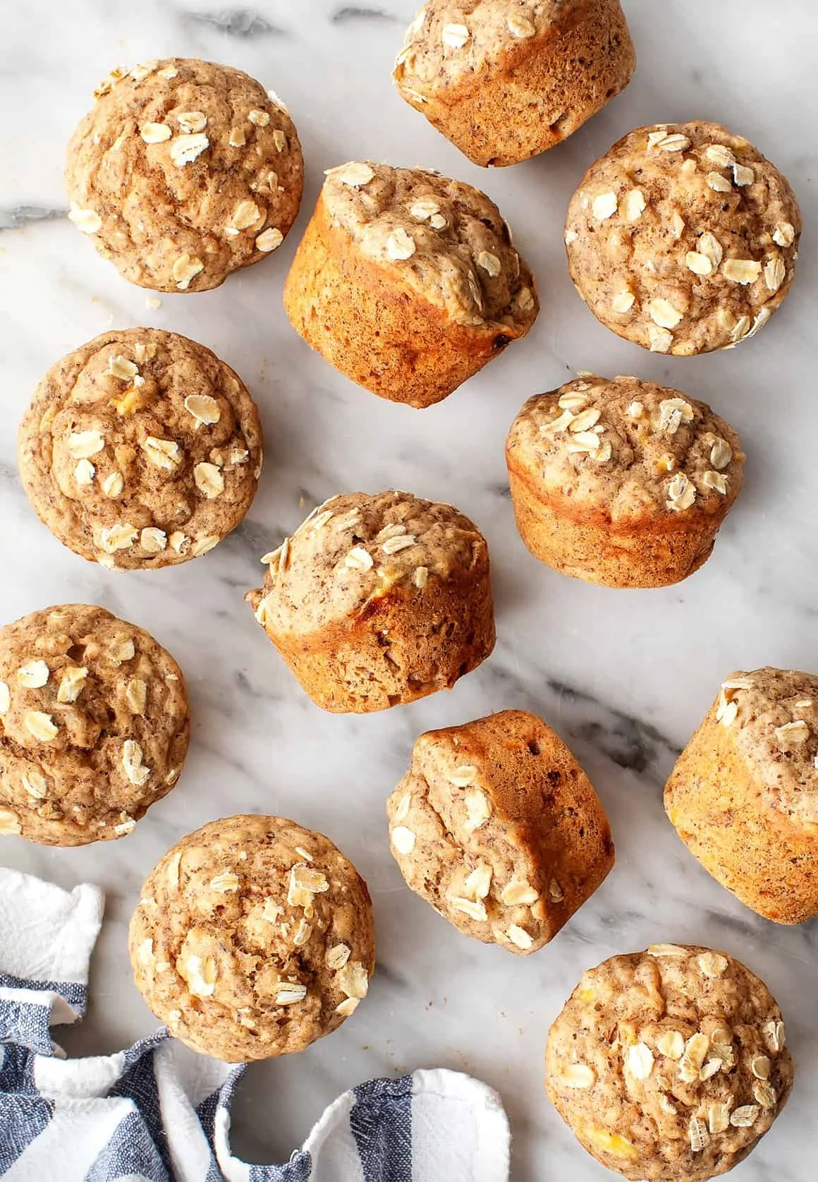 Healthy banana muffins baked with ripe bananas and wholesome ingredients