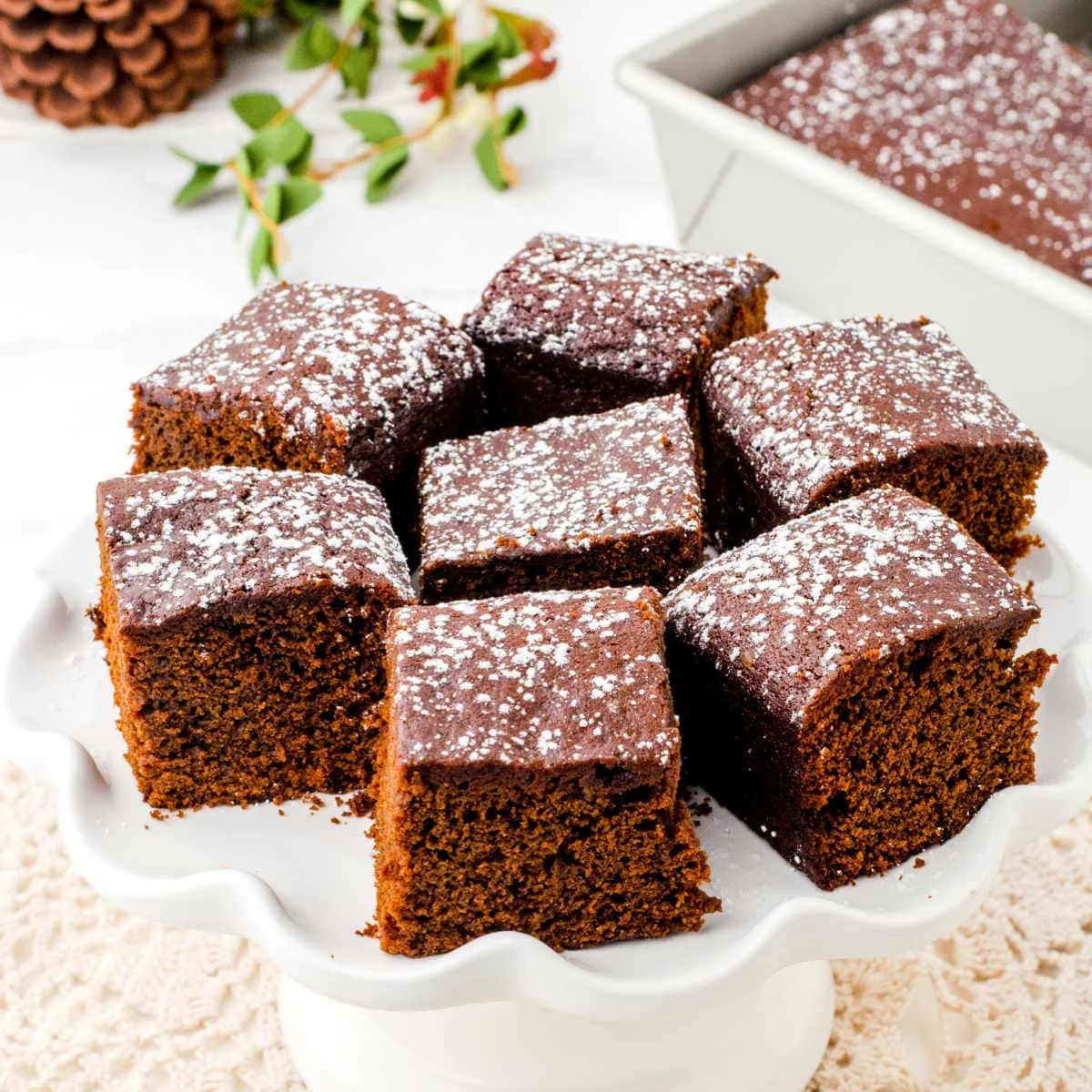 Delicious homemade gingerbread cookies on a festive plate