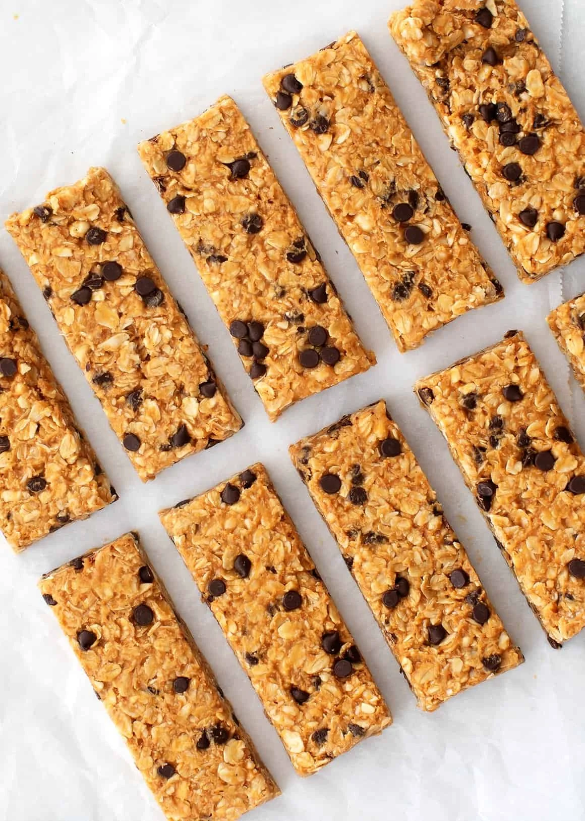 Homemade granola bars made with oats, nuts, and honey.