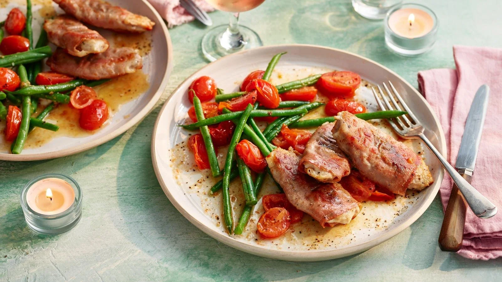 Delicious Roman-Style Saltimbocca made with meat and fresh herbs