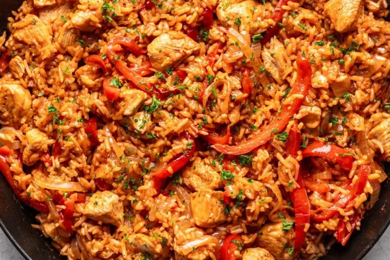 30 Minute One Pan Chicken and Rice