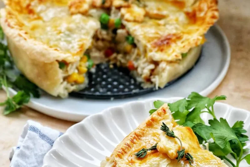 Air Fryer Chicken Pot Pie