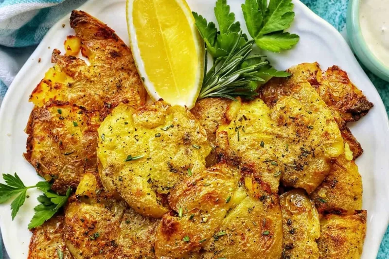 Air Fryer Smashed Potatoes
