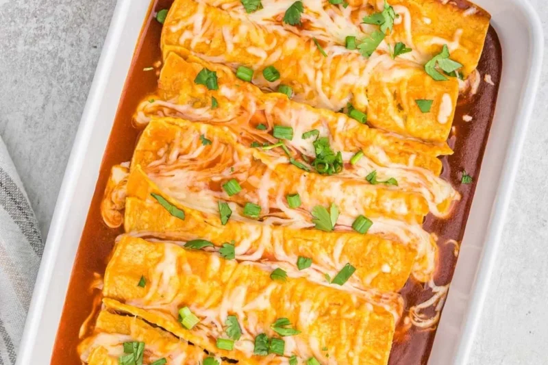 Bean and Cheese Enchiladas