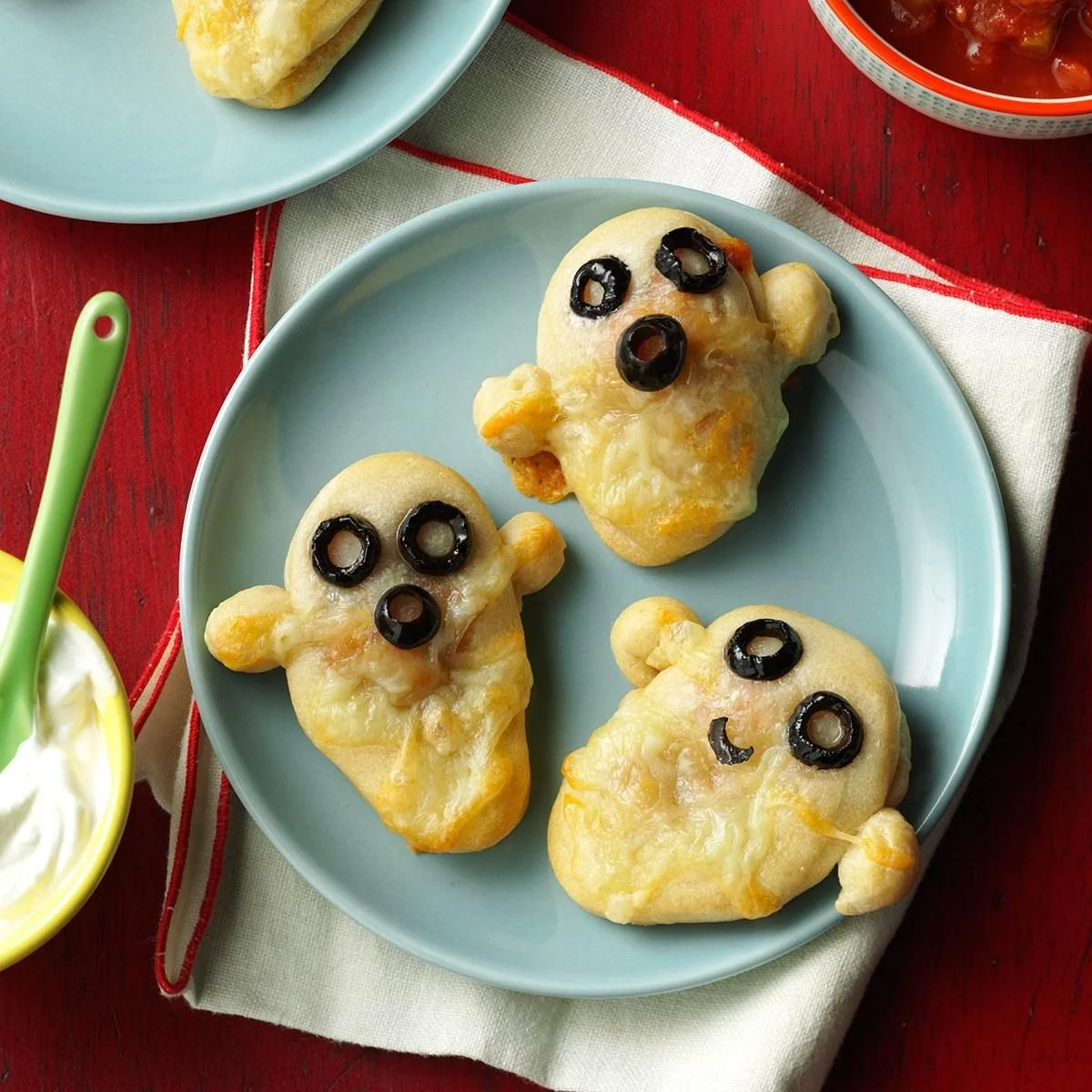 Delicious Boo-rito Bites ready to be enjoyed at a festive gathering.