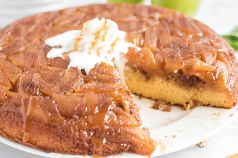 Caramel Apple Upside Down Cake