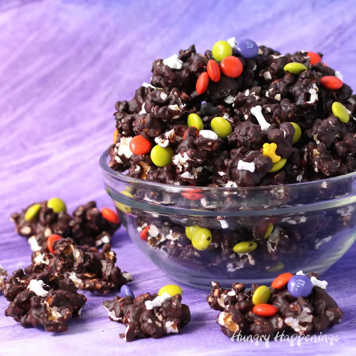 Chocolate Halloween Popcorn