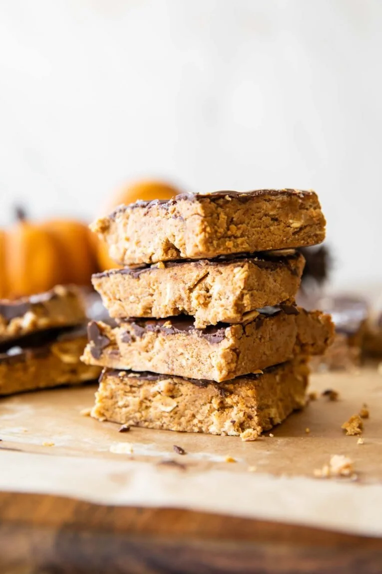 Chocolate Pumpkin Protein Bars