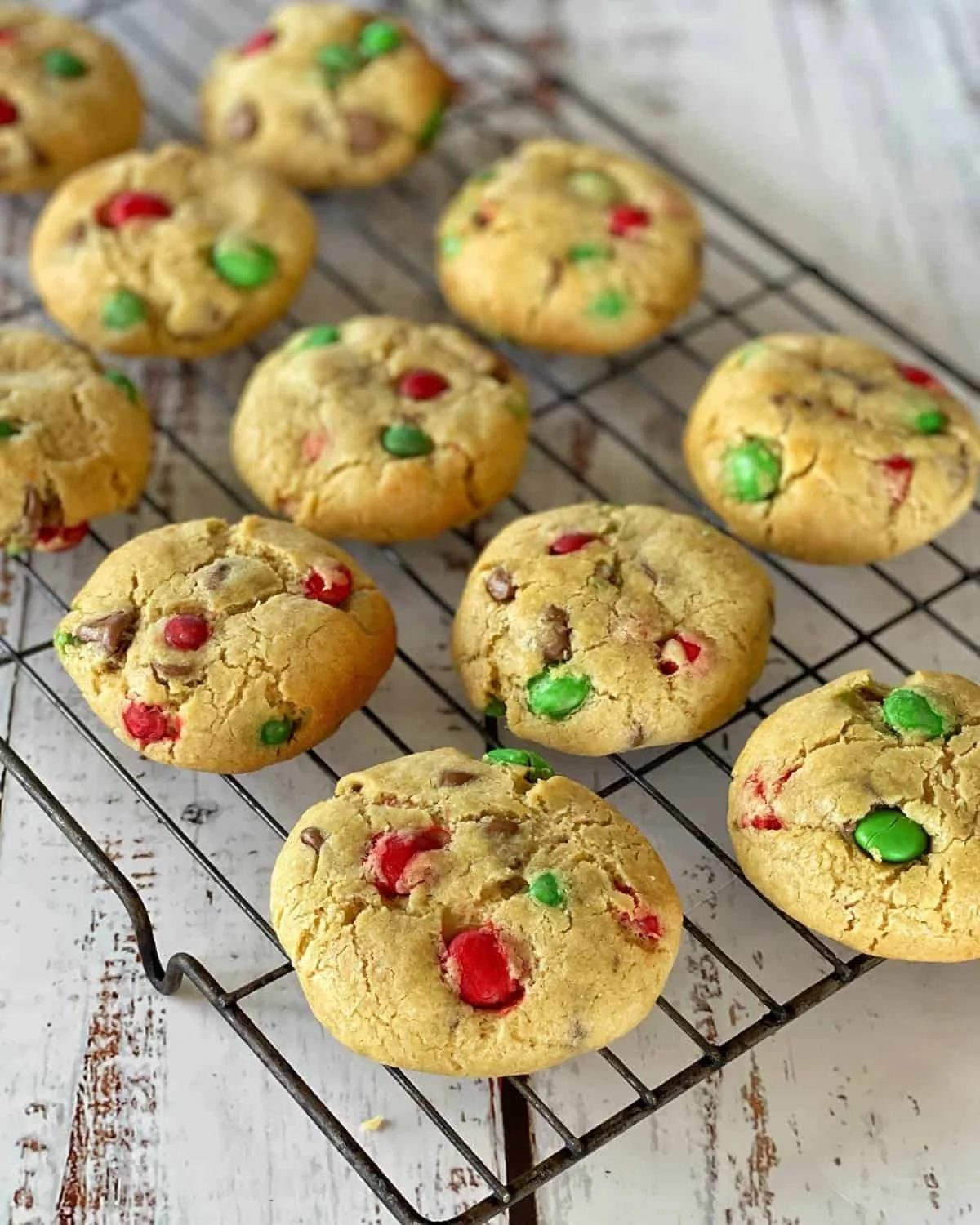 Christmas M&M Cookies