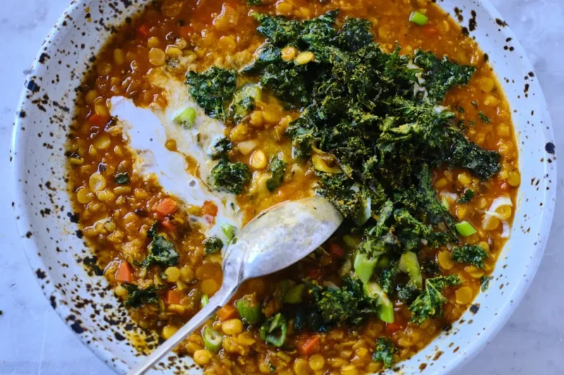 Coconut Red Lentil Soup (Esalen Ayurvedic Dal)