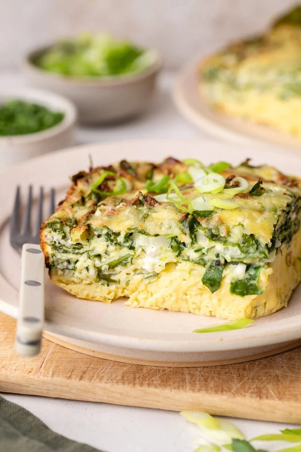 Healthy Cottage Cheese Egg Bake recipe with cheese and eggs