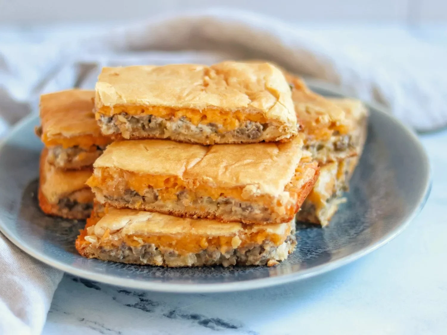 Delicious Crescent Roll Breakfast Casserole fresh out of the oven
