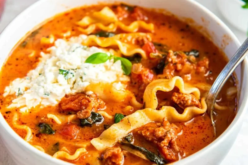 Easy Lasagna Soup