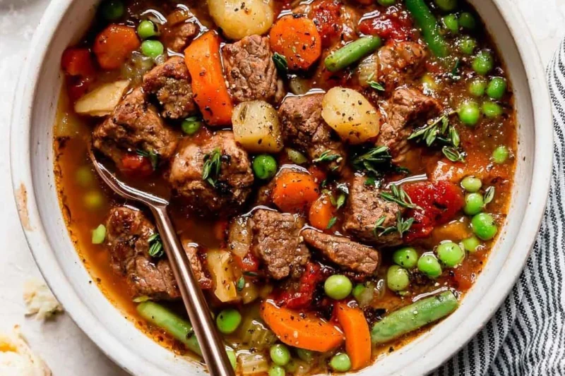 Instant Pot Vegetable Beef Soup