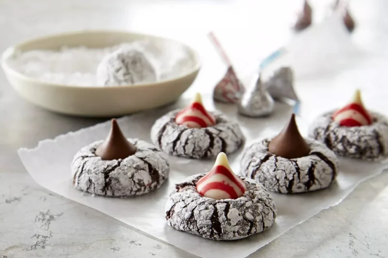Kisses Peppermint Brownie Drops
