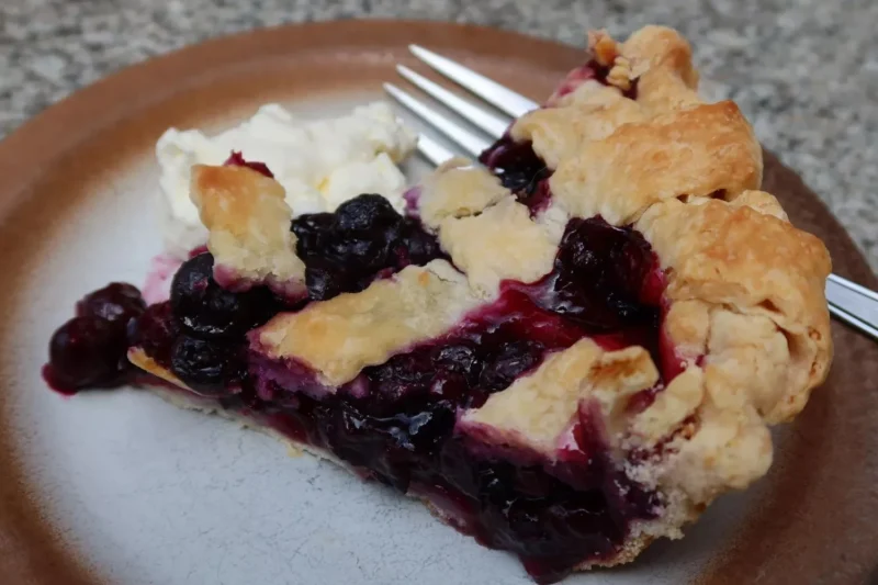 Preserved Lemon Blueberry Pie