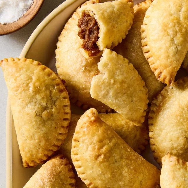 Delicious homemade pumpkin empanadas fresh out of the oven