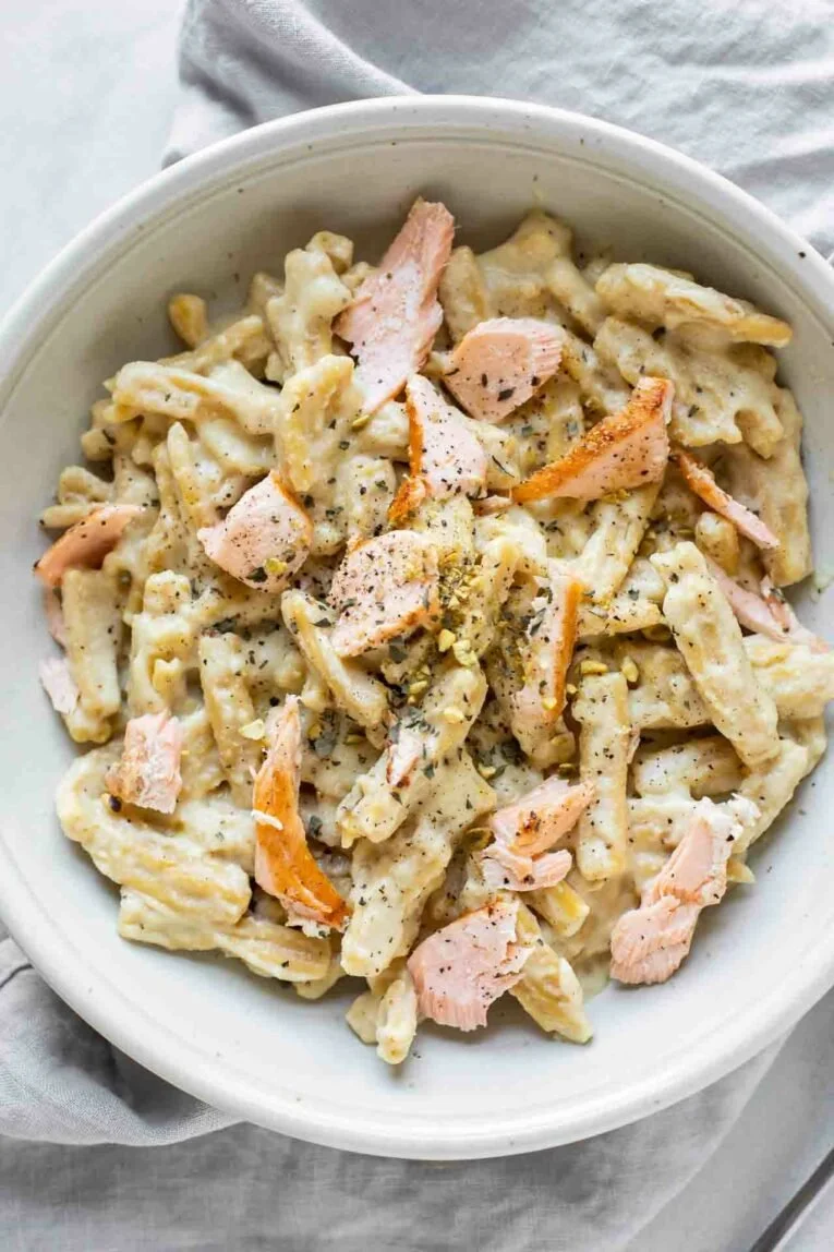 Salmon Pasta with Cream Sauce
