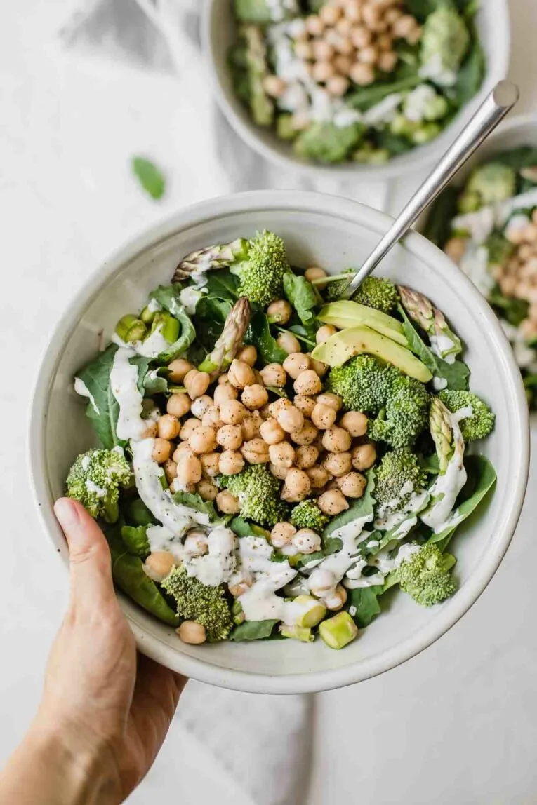 Simple Green Goodness Chickpea Salad