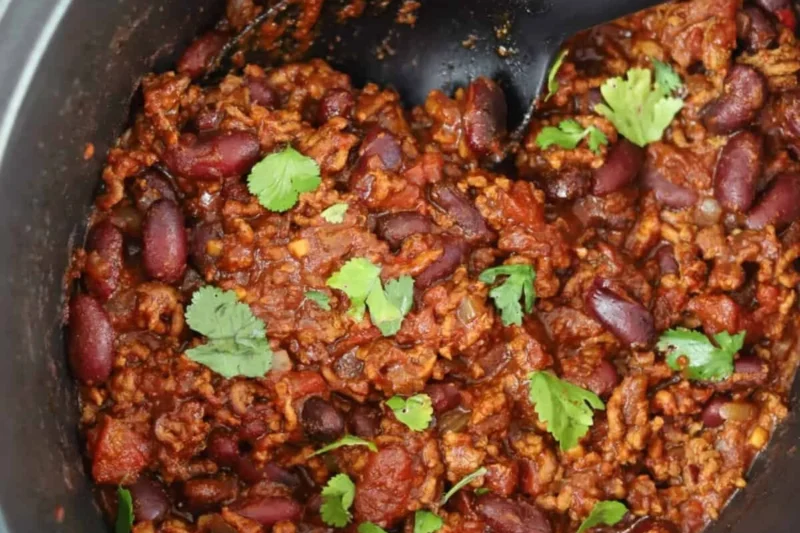 Slow Cooker Chili with Meat