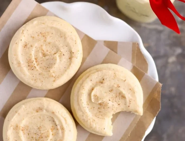 Soft Eggnog Sugar Cookies