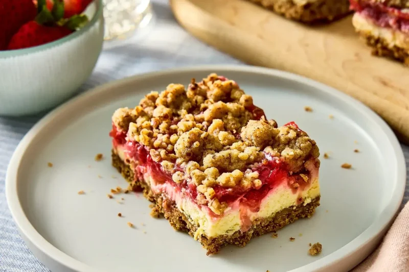 Strawberry Pretzel Bars