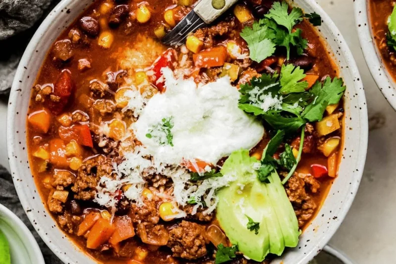 Veggie Loaded Turkey Chili