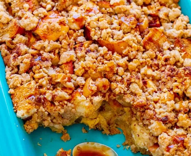 Caramel Apple French Toast Casserole