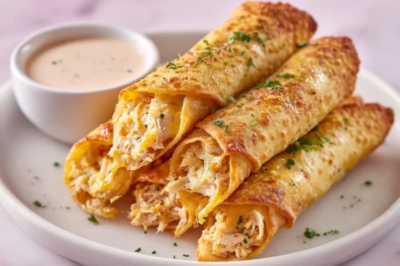Cheesy Chicken Taquitos
