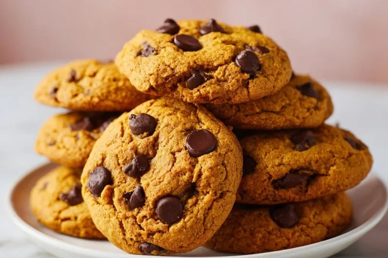 Chewy Pumpkin Chocolate Chip Cookies