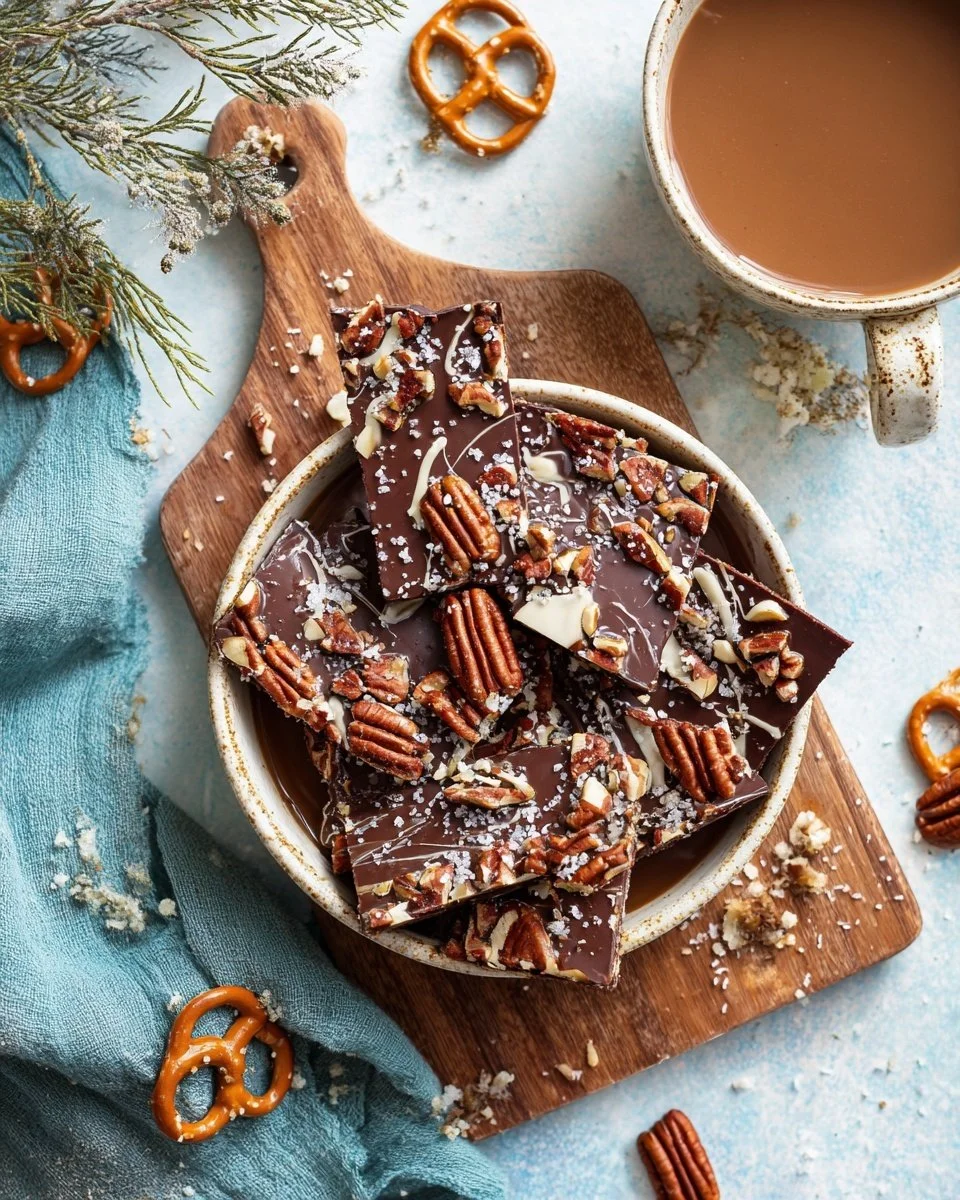 Delicious Chocolate Pecan Pretzel Crack with a sweet and salty flavor combination