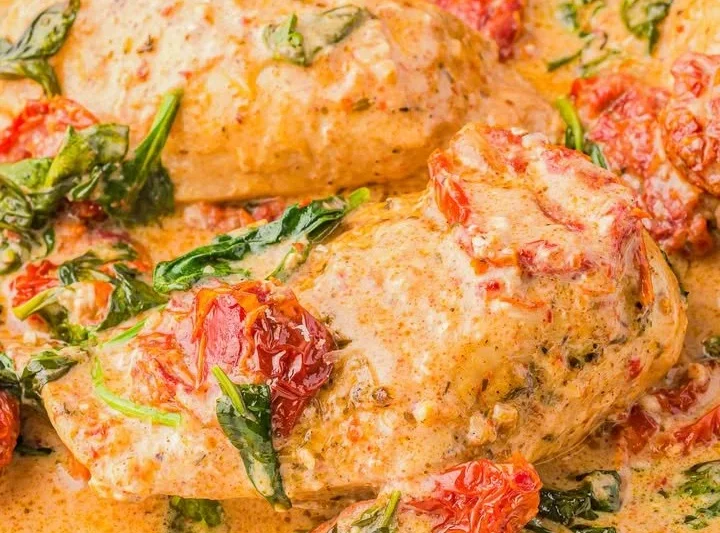 Easy Slow Cooker Tuscan Chicken