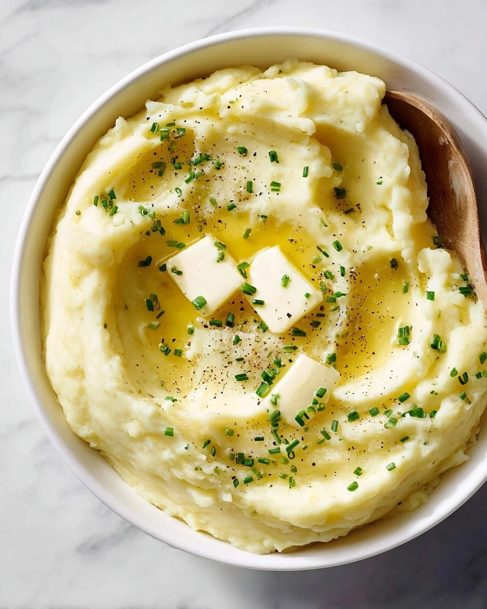 Delicious, creamy Thanksgiving mashed potatoes served in a bowl