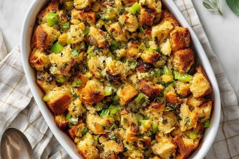 Easy Thanksgiving Stuffing with Simple Ingredients