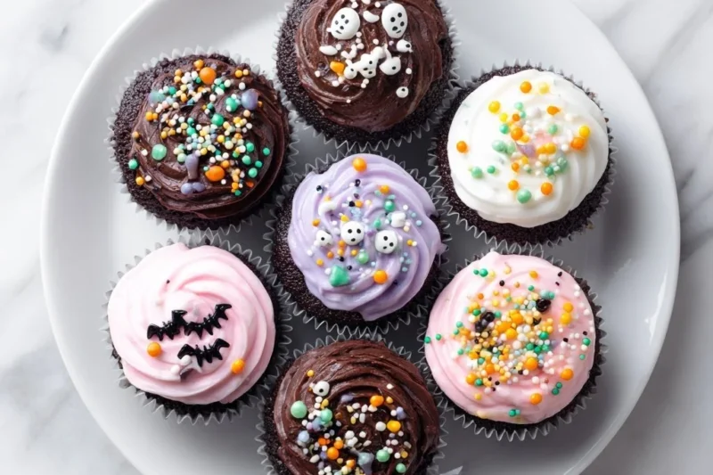 Halloween Chocolate Cupcakes