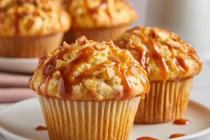 Homemade Caramel Apple Muffins Recipe