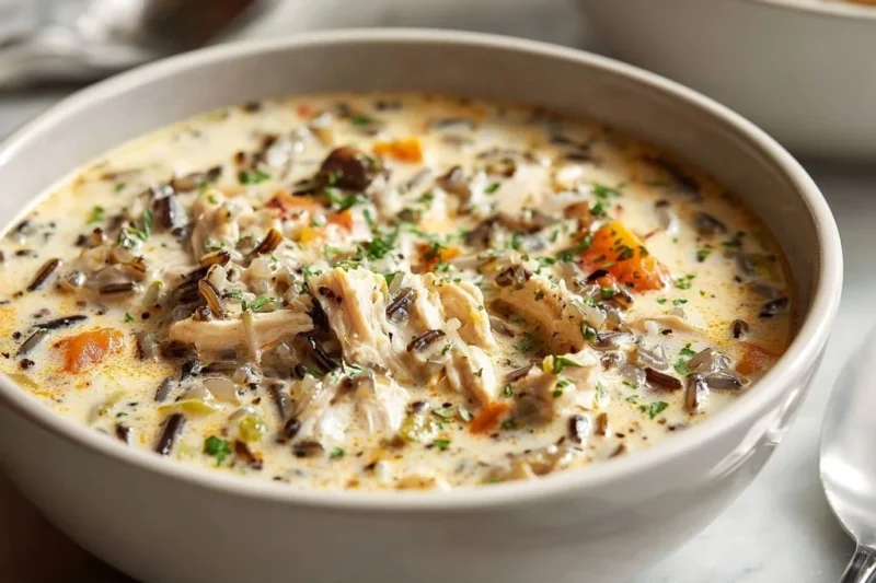 Leftover Turkey Wild Rice Soup