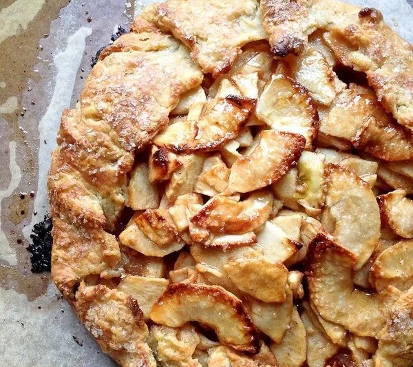 Maple Glazed Rustic Apple Tart