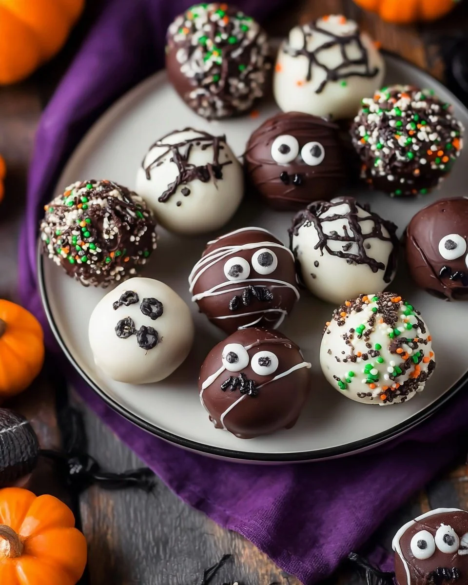 Delicious homemade Oreo Balls displayed on a plate