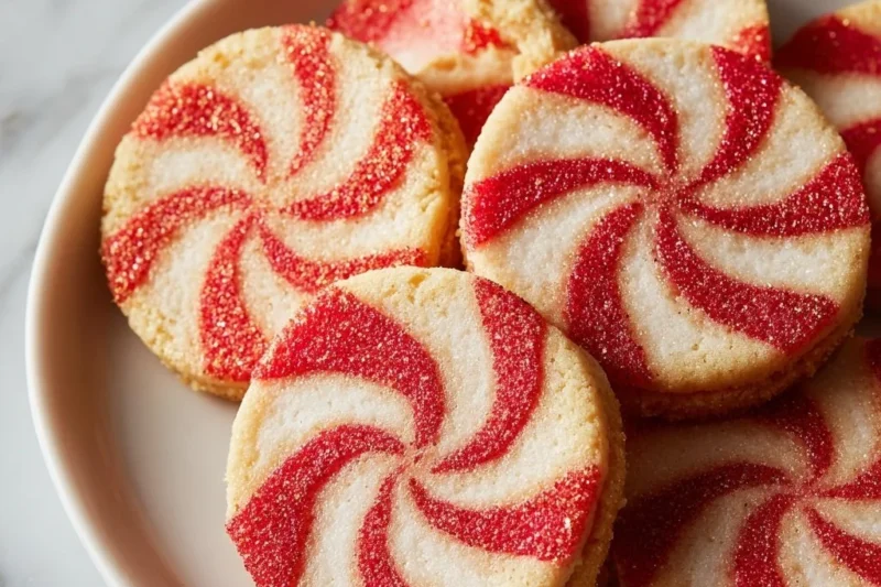 Delicious homemade Pinwheel Cookies with colorful layers