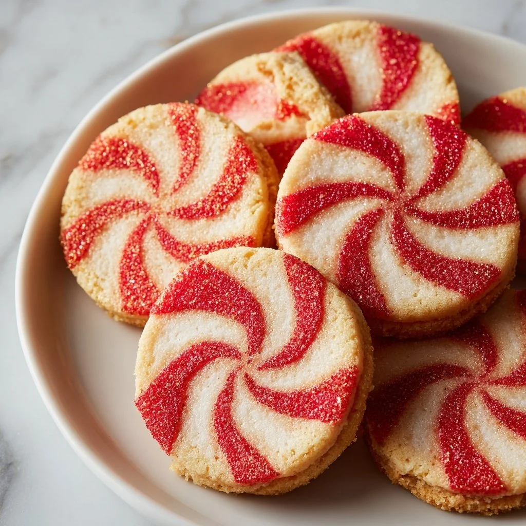 Delicious homemade Pinwheel Cookies with colorful layers