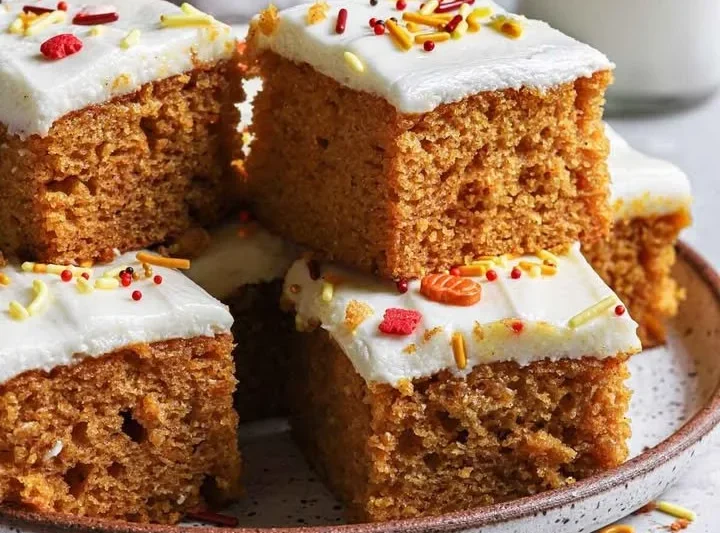 Pumpkin Bars with Cream Cheese Frosting