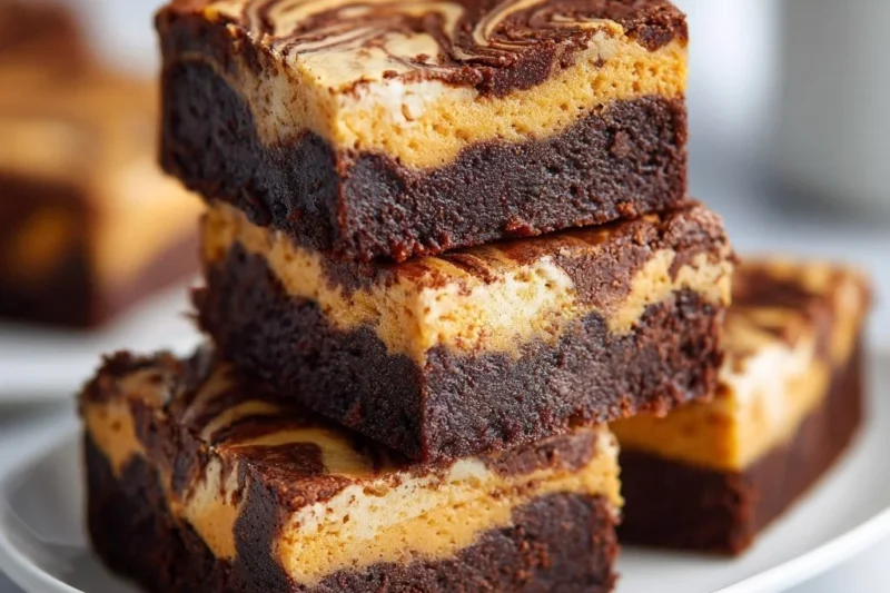 Pumpkin Cheesecake Brownies