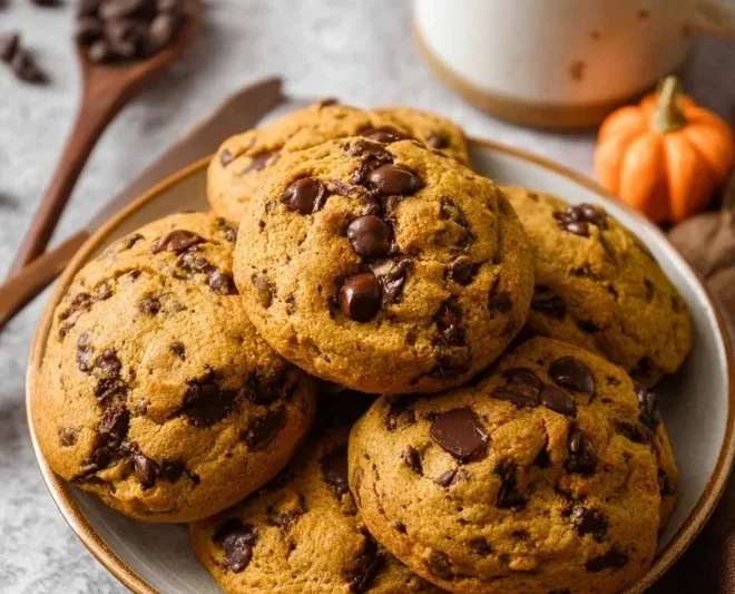 Pumpkin Chocolate Chip Cookies